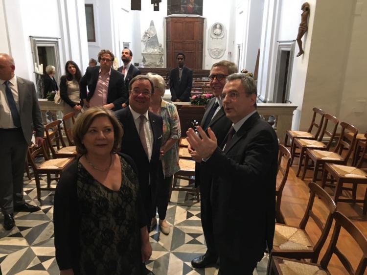 Der Ministerpräsident von Nordrhein-Westfalen, Armin Laschet, besucht die Gemeinschaft Sant’Egidio